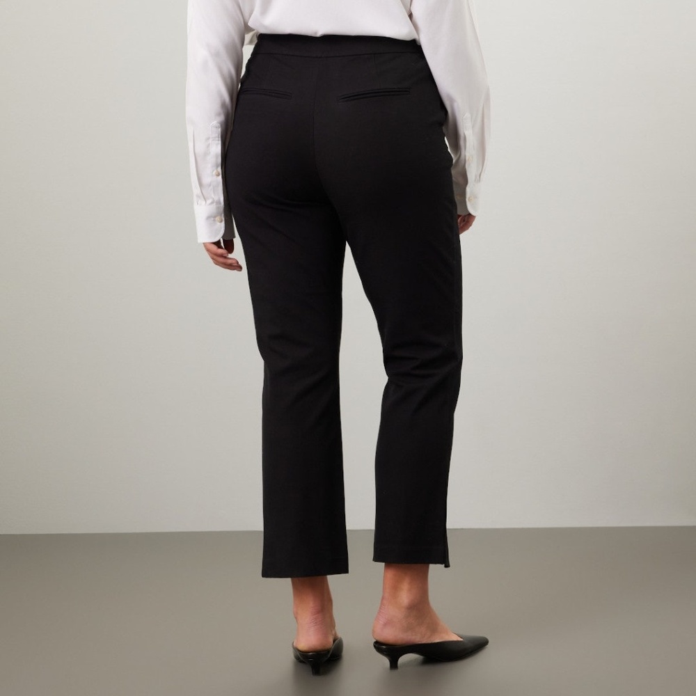 Derek Lam 10 Crosby x RTR Zipper Split Black Hem Pants, US 14 (Italian Size 50) - Picture 2 of 15